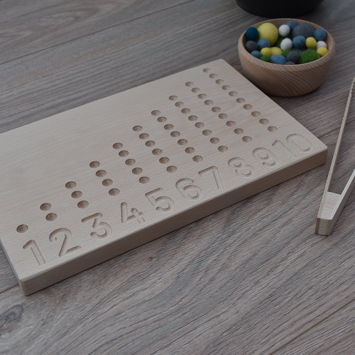 Montessori inspired Wooden Educational Resource Abacus for Counting