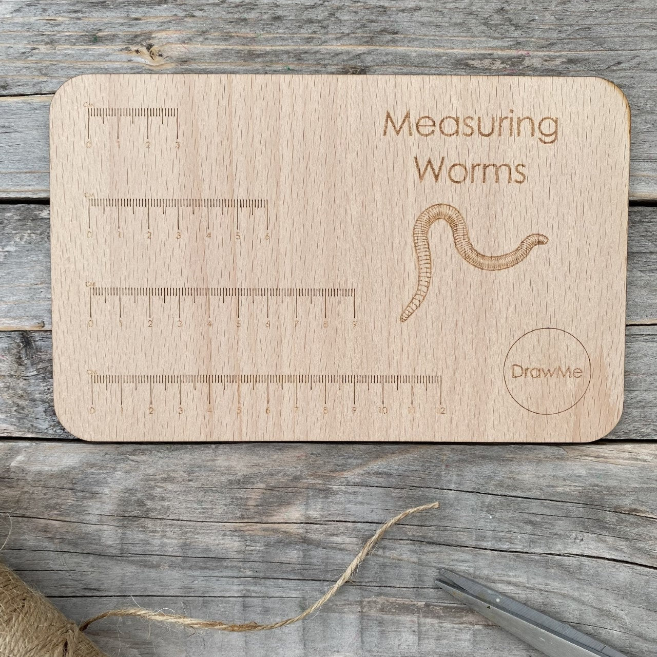 DrawMe Measuring Worms Card