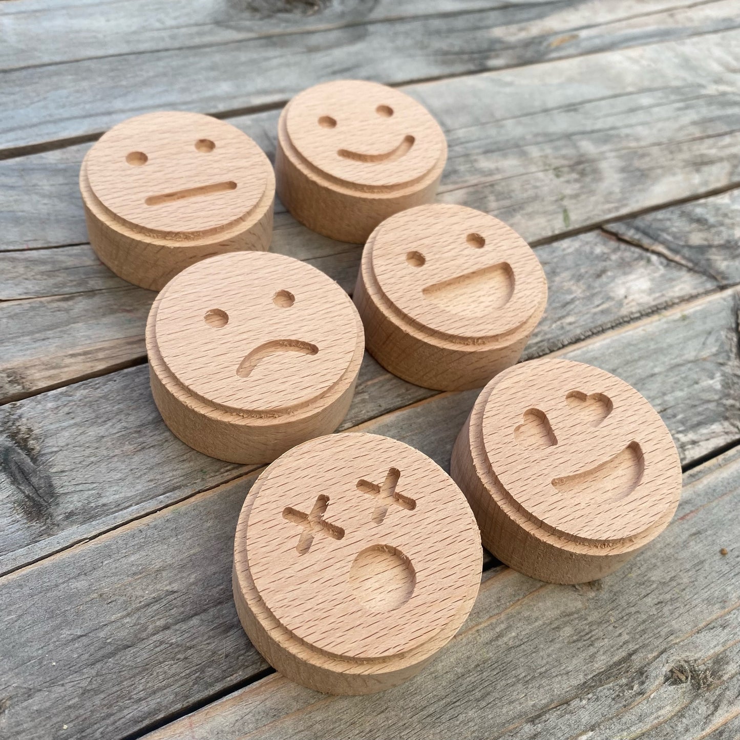 DrawMe Emotion Wooden Block Stamps