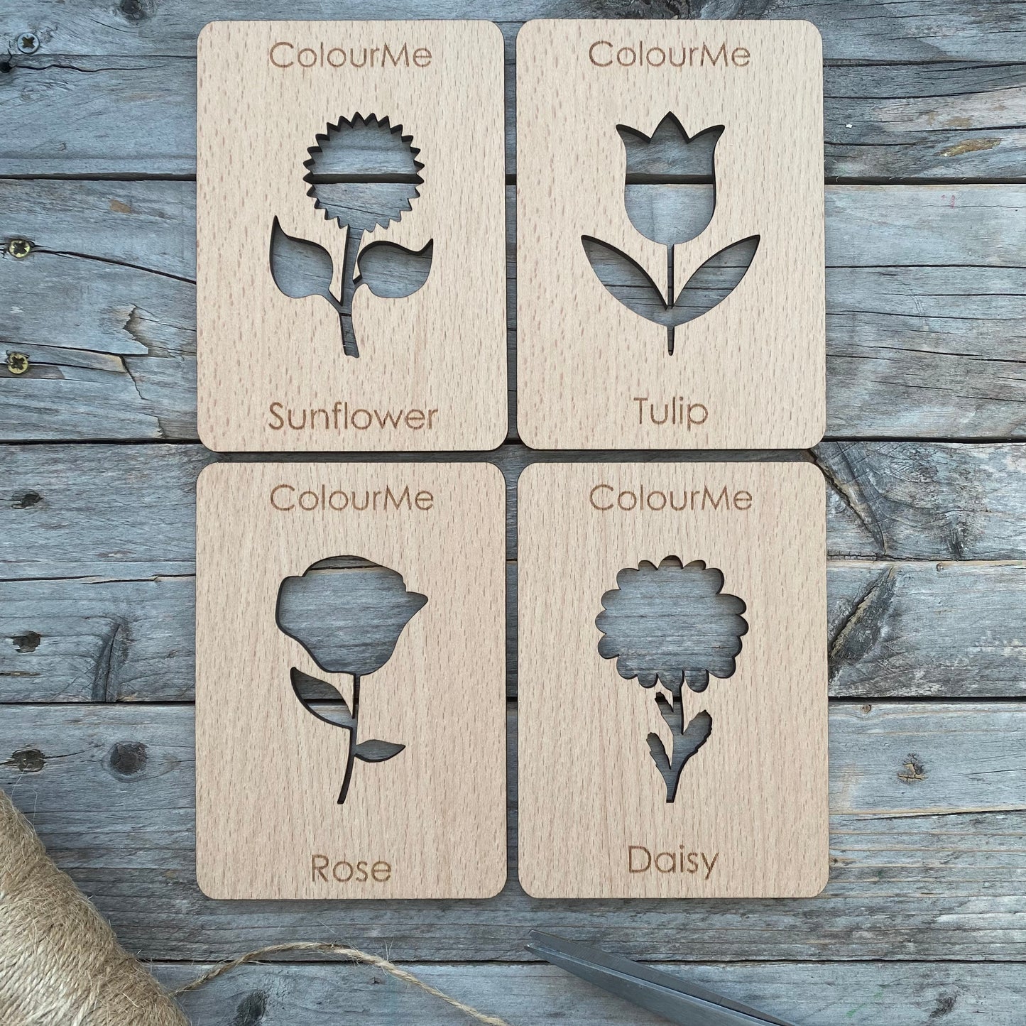 ColourMe Flower Stencil Set
